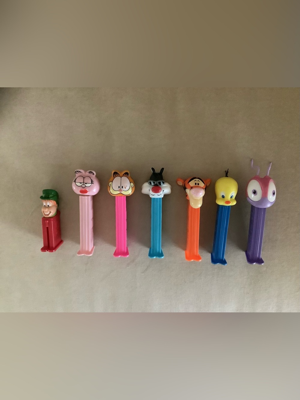 Set of 7 PEZ Dispenser - Classic Cartoon Characters